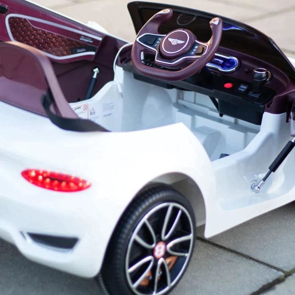 Rootz Elbil för barn - Bentley Gt - Remote Control - Vit - 108 X 60 X 43 Cm