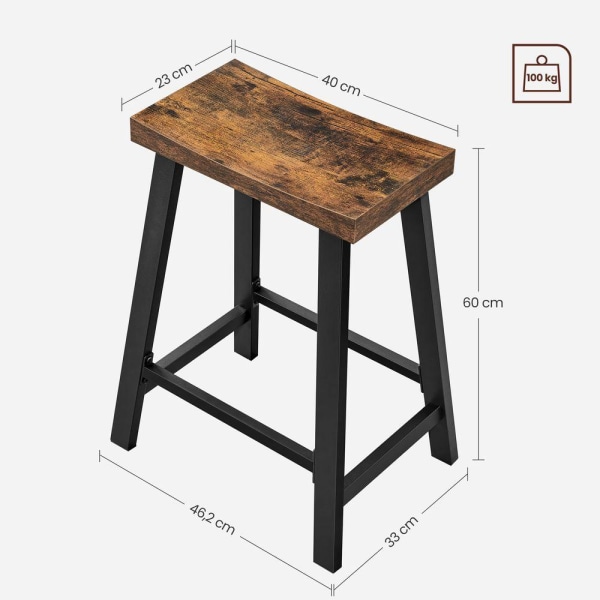 Rootz Barstole - Bordskamler - Køkkenstole - Med buet sæde - Bar