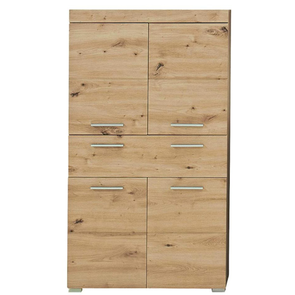 Rootz Badeværelsesskab - Højskab med åbent rum - Højglans - 37 x 132 x 31 cm