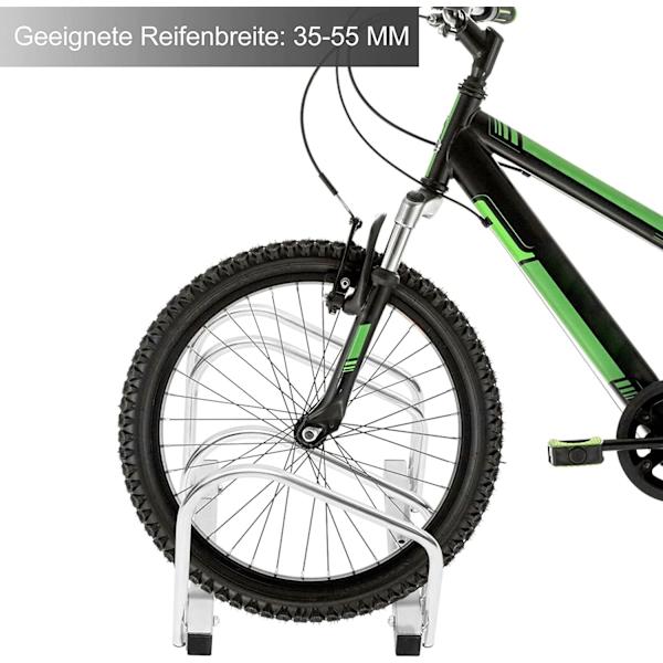 Rootz galvaniseret jern cykelstativ - Cykelholder - Hjulstativ - Ridse- og vejrbestandig - Universal Fit - Pladsbesparende - 16 mm x 35-55 mm