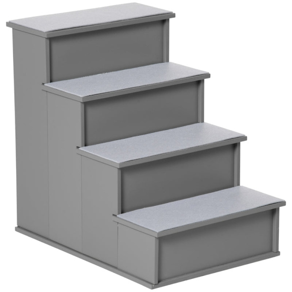 Rootz Pet Stairs - Hundtrappor - Kattstege - Förbättrar rörligheten - 40L x 59W x 54,2H cm