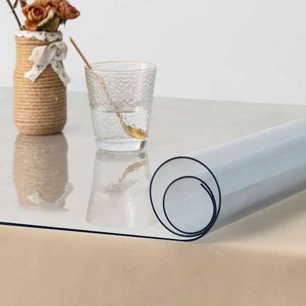 Rootz 2 mm tjock PVC-duk - Transparent bordsskydd - Vattentät och värmebeständig - Klar sikt - Lätt att rengöra - Flera storlekar - 80 cm x 200 cm