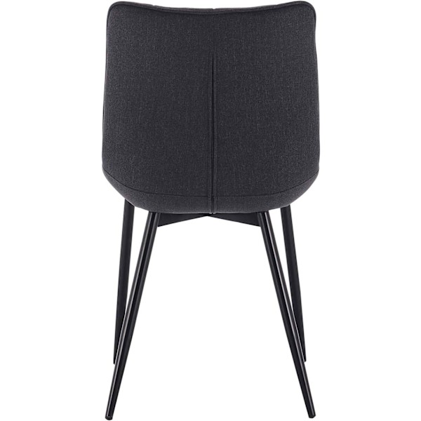 Rootz sæt med 6 spisestuestole - Komfortable siddepladser - Stilfuldt design - Holdbar konstruktion - Linned og metal - 85,5 cm x 46 cm x 40,5 cm