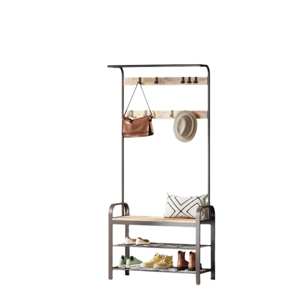 Rootz tøjstativ - Cloakroom Furniture - Indgangsstand - Rumbesparende design - 32x70x175 cm