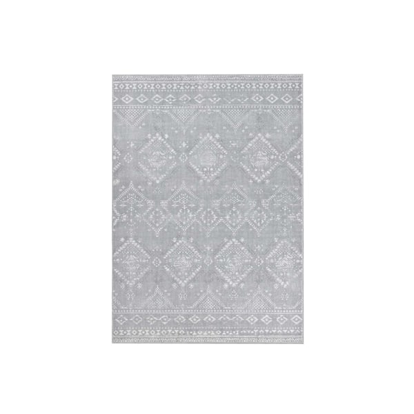Rootz Boho -tæppe - Fluffy Rug - Soft Mat - Hyggelig komfort - 160 cm x 230 cm - Grå
