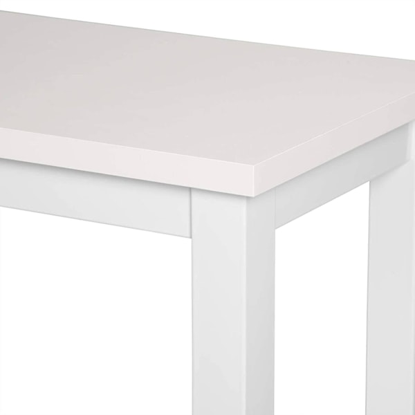 Rootz Modern Barbords- och pallset - Pubbordsset - Matsalsset i bänkhöjd - Robust metallstomme - Reptålig - Lätt att rengöra - 120 cm x 40 cm (Bord),