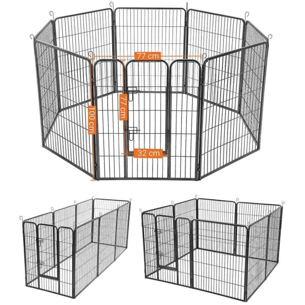 Rootz hundbänk - hundbänk - hundkennel - lekhage för husdjur - hundvård för hundar - 77 x 100 cm