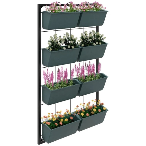 Rootz Plant -portaat - Kukkaportaat - 8 kasvilaatikkoa - Pinotta