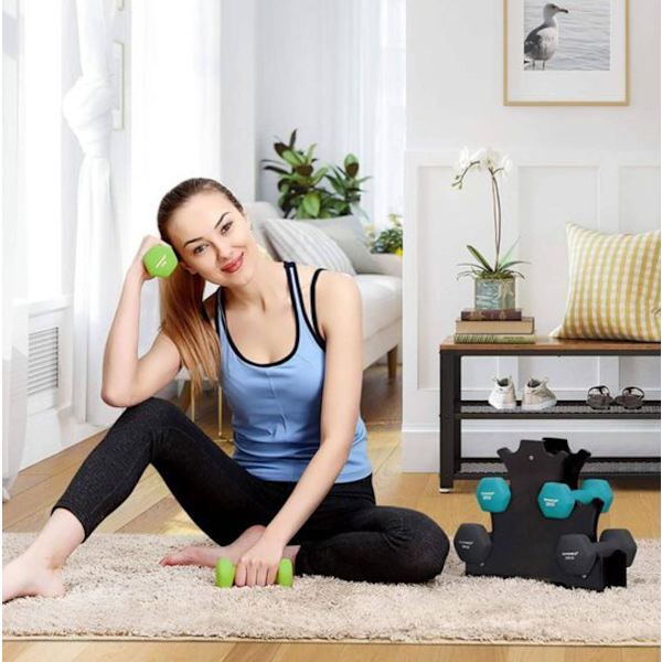 Rootz Hantelset - Hantlar - Tyngdlyftning - 6 delar - Hantelställ - 2 x 1 kg - 2 x 2 kg - 2 x 3 kg