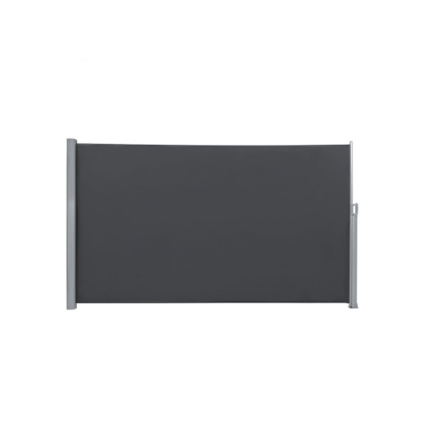 Rootz Sidemarkise til terrasser og altaner - Privatskærm - Solskærm - Antracit - Aluminium & Polyester - 200 cm x 400 cm - 11 kg