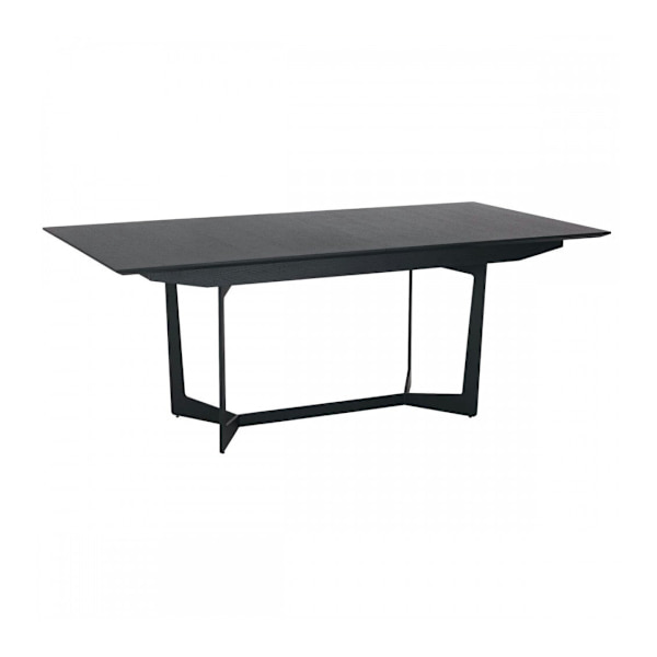 Rootz Matbord - Expanderbart bord - Modernt matbord - Svartlackerad ekfaner - Slitstarkt & Sofistikerat - 200/250cm x 100cm x 76cm