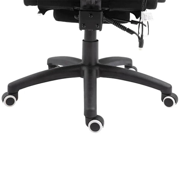 Rootz Kontorstol - Massage Kontorstol - Massagefunktion - Højdejusterbar - Nylon - Sort - 70 x 62 x 120-130 cm