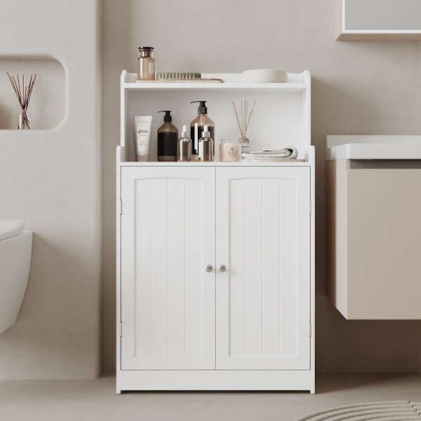 Rootz badeværelse skab - opbevaring af badeværelser - 2 -dørs skab - justerbare hylder - MDF - 30 x 60 x 100 cm