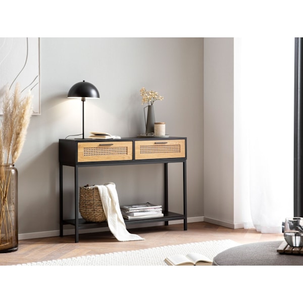 Rootz Chic Console Bord - Entrébord - Hallbord - Wienervävda fronter - Förvaringsutrymme - 100 cm x 30 cm x 75 cm
