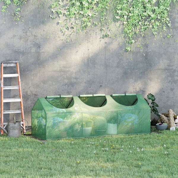 Rootz Greenhouse - Säänkestävä - Rullattavat ikkunat - Vihreä - 180cm x 60cm x 60cm