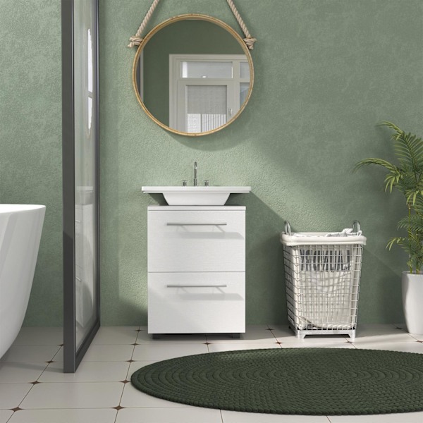 Rootz Badrumskåp - Wash Basin Chest - Lådan förvaring - Rymdbesparing - 41,5 x 35,5 x 59 cm