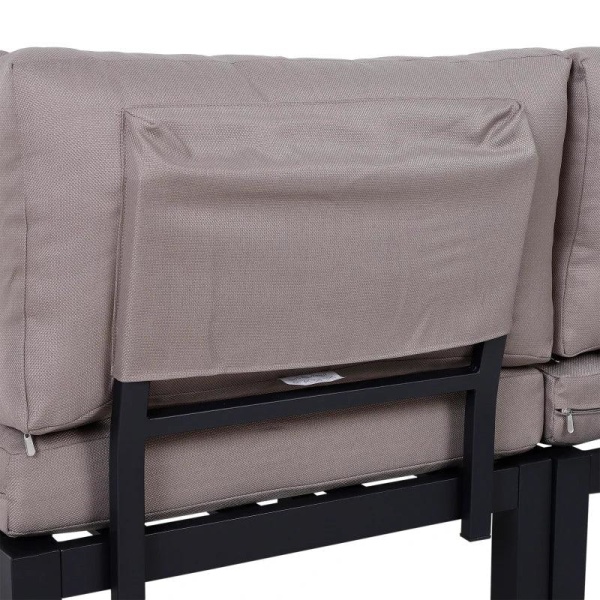 Rootz Havemøbelsæt - Sidebordssofa - Sofasæt - Sofabord - Sofa med hynder - Aluminium - 164 x 74 x 69 cm