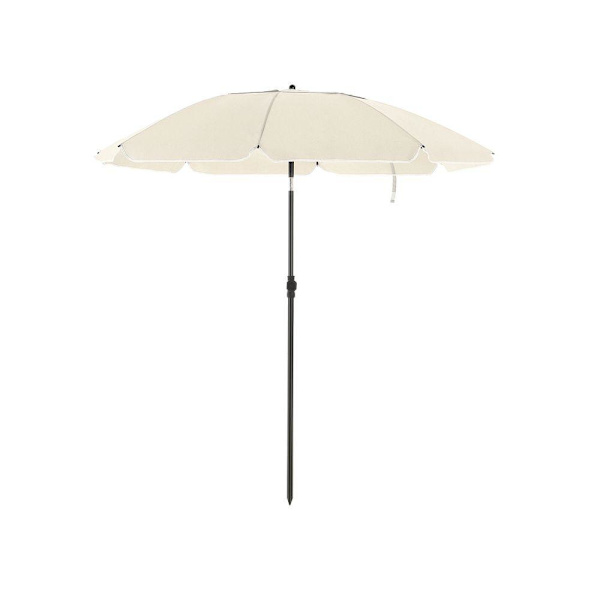 Rootz Parasol - Strandparasol - Udendørs parasol - Haveparasol - Parasol parasol - Paraply Parasol - Strandparasol - Markedsparasol - Beige - 2,2 m