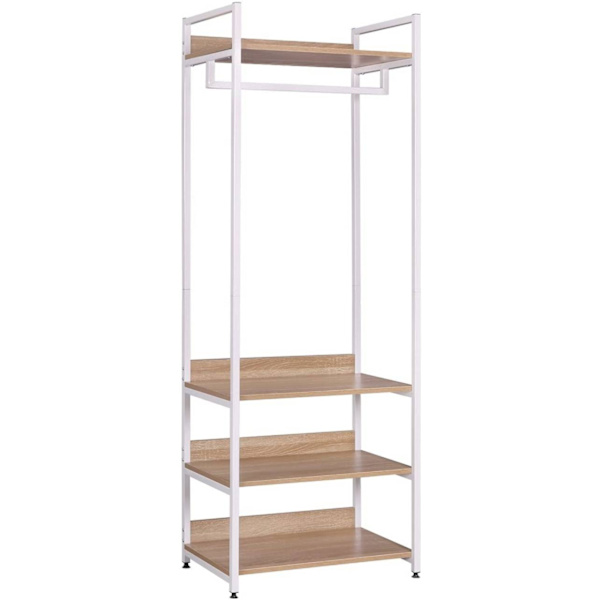 Rootz multifunktionellt klädställ - Organizer - Förvaringshylla - Utrymmesbesparande design - Hållbar och miljövänlig - Justerbara funktioner - 60 cm