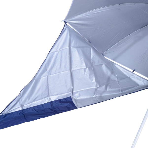 Rootz Parasol Parasol - Blå, Hvid - Metal, Polyester - 82,68 cm x 78,74 cm x 49,21 cm