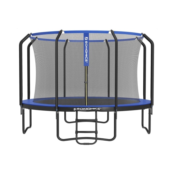 Rootz studsmatta Set - Studsanordning - Hopputrustning - Galvaniserad ram - Stabil - Rostbeständig - Idealisk present - 366cm x 90cm - Mörkblå