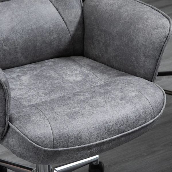 Rootz Kontorstol - Skrivebordsstol - Drejestol - Ergonomisk arbejdsstol - Lysegrå - 67 x 69 x 92-102 cm