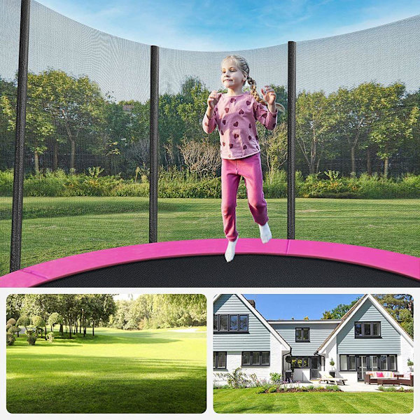 Rootz Trampolin - Utomhusstudsmatta - Barnstudsmatta - Ministudsmatta - Trampolinpark - Hoppstudsmatta - Svart/Grön