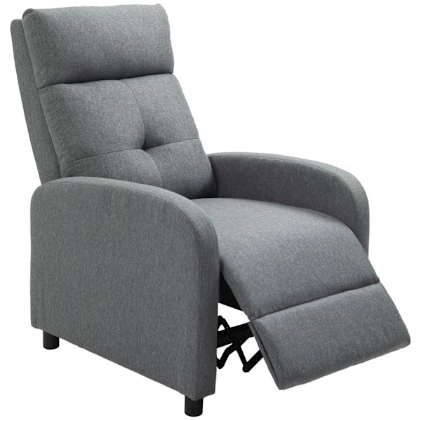 Rootz Relaksation Napr Chair - Rucliner - Lounger - Pocket Spring Core - tukee jopa 150 kg - 67 x 87 x 98 cm - harmaa