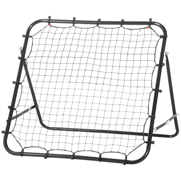 Rootz Rebounder - Football Rebounder - Kickback Goal Rebound Wall Net - Metallrör + PE-tyg - Svart - 96 x 80 x 96 cm