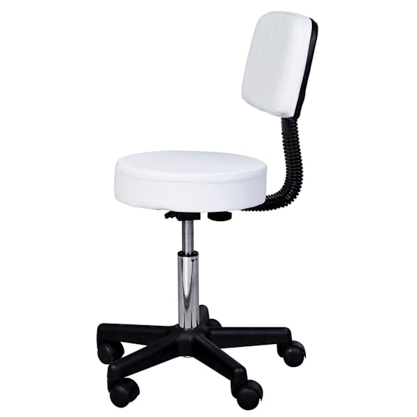 Rootz Roll Kruk - Wit - Pu - cm x 12,59 cm x 9,05 cm