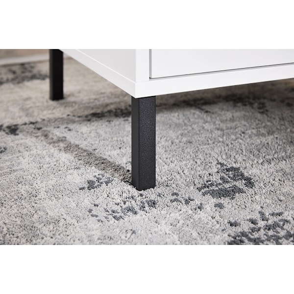 Rootz Bedside Table - Nightbord - End Table - Organized Storage - 40x48x40cm - Industrial Style - Safe & Sturdy MDF