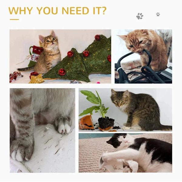 Rootz Cat Tree - Kissapuu juutilla raaputusmatolla - Riippuva pallo - Raaputustaulu - Kissakalusteet ovireiällä - Lemmikkien kalusteet - Vaaleanharmaa