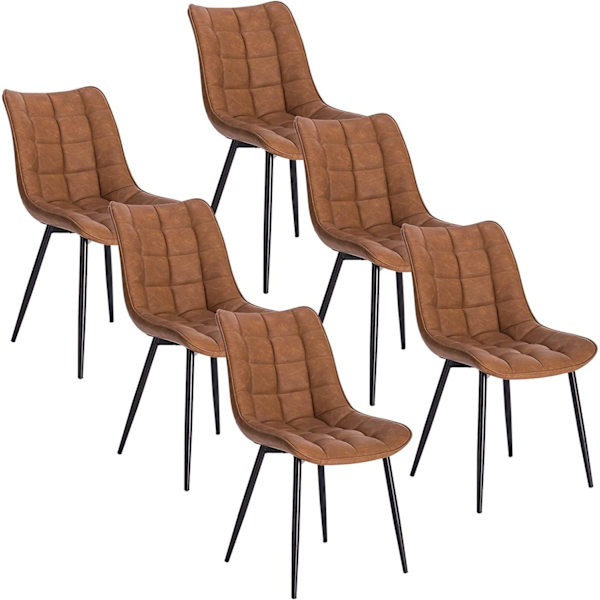 Rootz matstolsset - Snygga sittplatser - Bekväma stolar - konstläder - Ergonomisk design - Slitstark metallram - 46cm x 40,5cm x 85,5cm