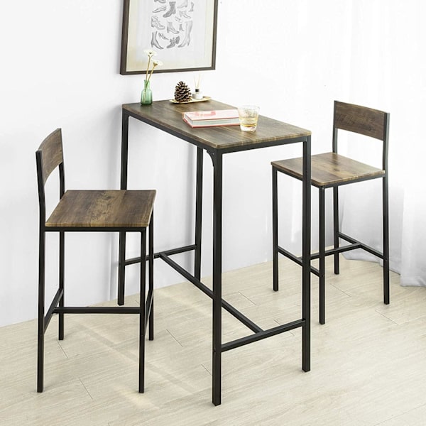 Rootz Bar Set - 1 Barbord och 2 pallar - 3 delar Hem Kök Frukost Bar Set - Möbel Matsalsset