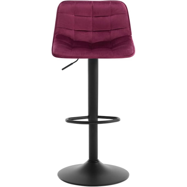 Rootz Barpall - Bänkstol - Vridbara pallar - Sammetssits - Ergonomisk design - 82,5 cm - 104 cm