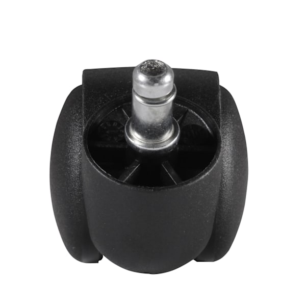 Rootz 5-delade set mattrullar för kontorsstol - Högkvalitativ plast - Svart - 11 mm stiftdiameter - 20 mm stiftlängd - 50 mm rulldiameter - Lämplig fö