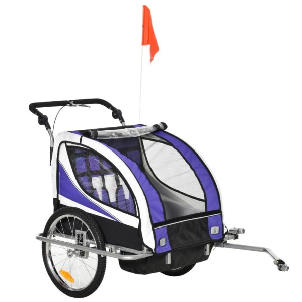 Rootz Barncykelvagn - Barnvagn - Cykelvagn - För 2 barn - Inklus