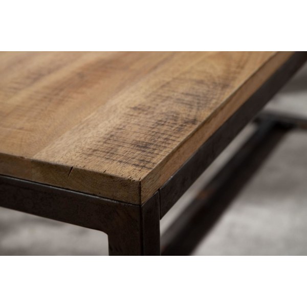 Rootz spisebord 120x77x60 cm Mango massivt træ - metal vintage s