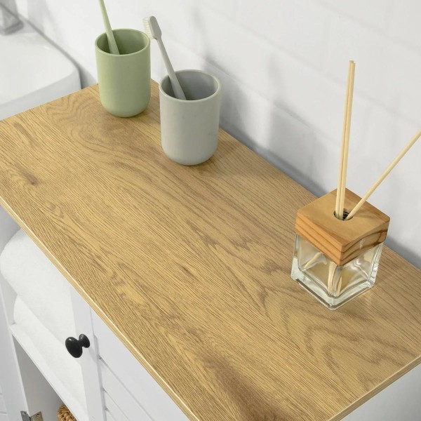 Rootz Badeværelsesskab - Badeværelses Opbevaringsskab - Skab med 2 døre, B60 x D30 x H82cm