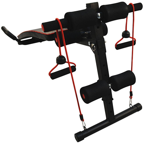 Rootz Sit Up Bench - Sort, Rød - Stål, Eva - 21,85 cm x 54,13 cm x cm