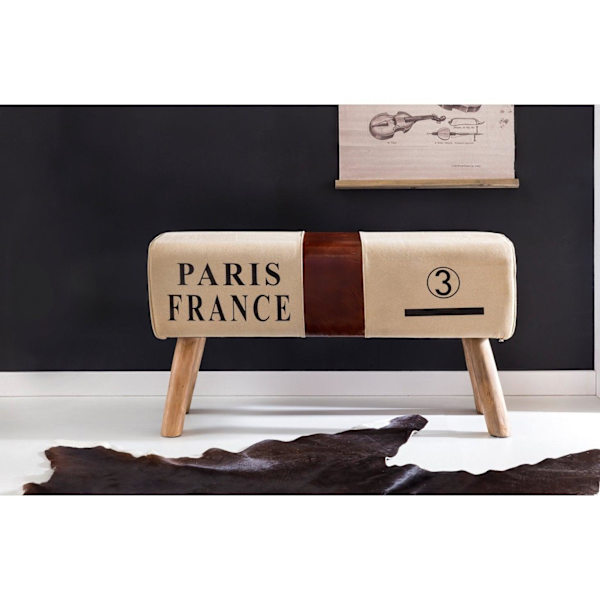 Rootz Turnbok Bänk - Bänk - Bänk - Gymnastikpall - Springbok - 91 cm - Canvas - Läder - Trä - Brun