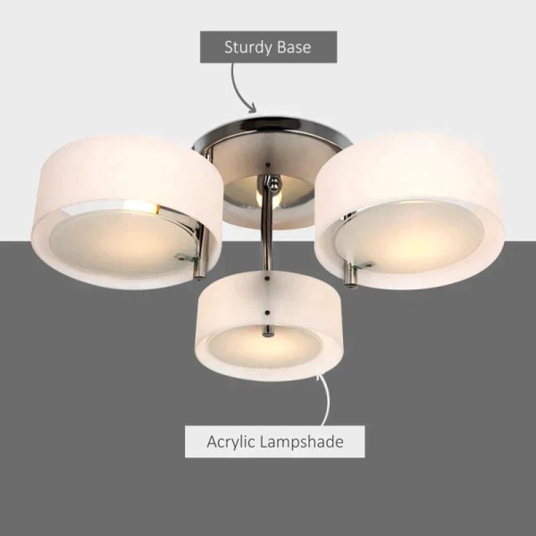Rootz Loftslampe - Loftslampe Lysekrone - 3 lys - Design Hængela
