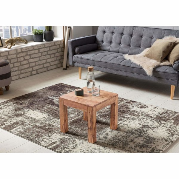 Rootz Sofabord - Sidebord - Massivt træ - 45 x 45 cm - Brun - Sofaborde