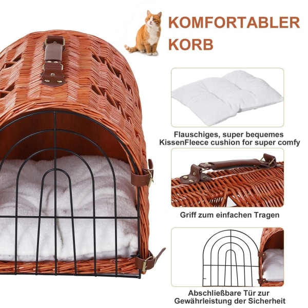 Rootz Cat House - Brun - Stång, plysch, metall - 16,53 cm x 13,78 cm x 14,57 cm