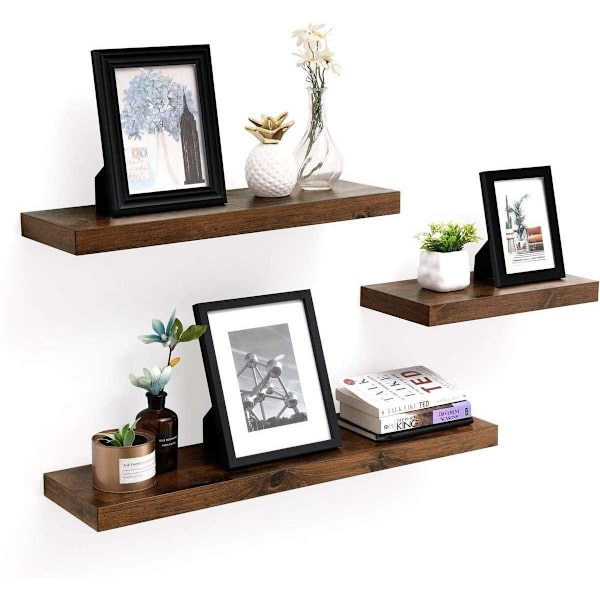 Rootz Seinähylly Industrial Wood 1 Piece - Seinähylly kelluva - Seinähyllyt