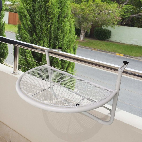 Rootz Balcony Hængebord - Hvid - Metal - 23,62 cm x 17,71 cm x 1