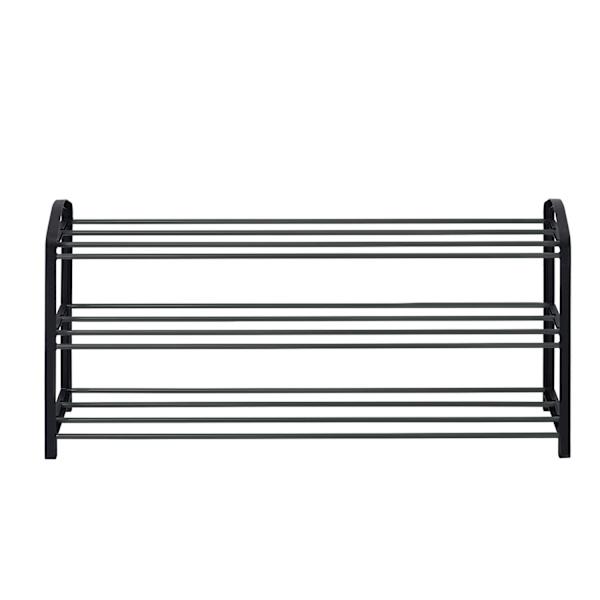 Rootz Skostativ - Fodtøjsstativ - Skoopbevaring - Skoopbevaring - Skohylde - Skoholder - Fodtøjsskærm - Sort - 79x19,5x45cm