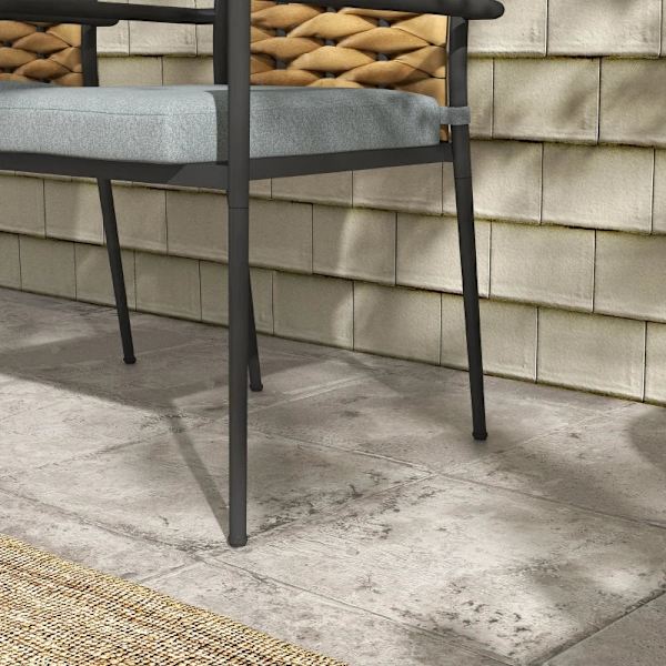 Rootz Havestole - Udendørsstole - Terrassestole - Sædehynder - Vejrbestandig - Moderne Design - PE Rattan - Polyester - Brun-Grå - 40W x 47D cm