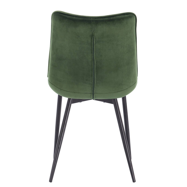 Rootz Set med 2 matstolar - Sammetssits - Metallben - Hållbar och långvarig - Bekväm och ergonomisk - Mångsidig design - 85,5 cm x 46 cm x 40,5 cm