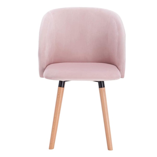 Rootz Ergonomic Dining Chair - Fløjlssæde - Moderne kontorstol - Komfortabel, Holdbar, Alsidig - Skridsikre puder - 45cm x 46cm x 84cm